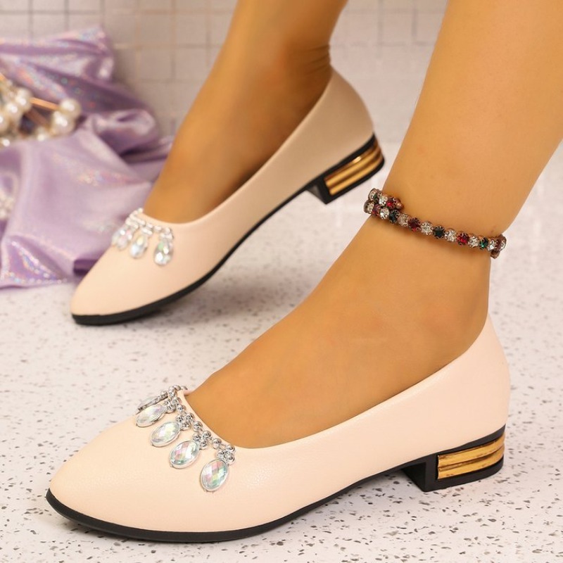 Women'S Shoes Clogs - Damskie baleriny z ostrym noskiem, duże