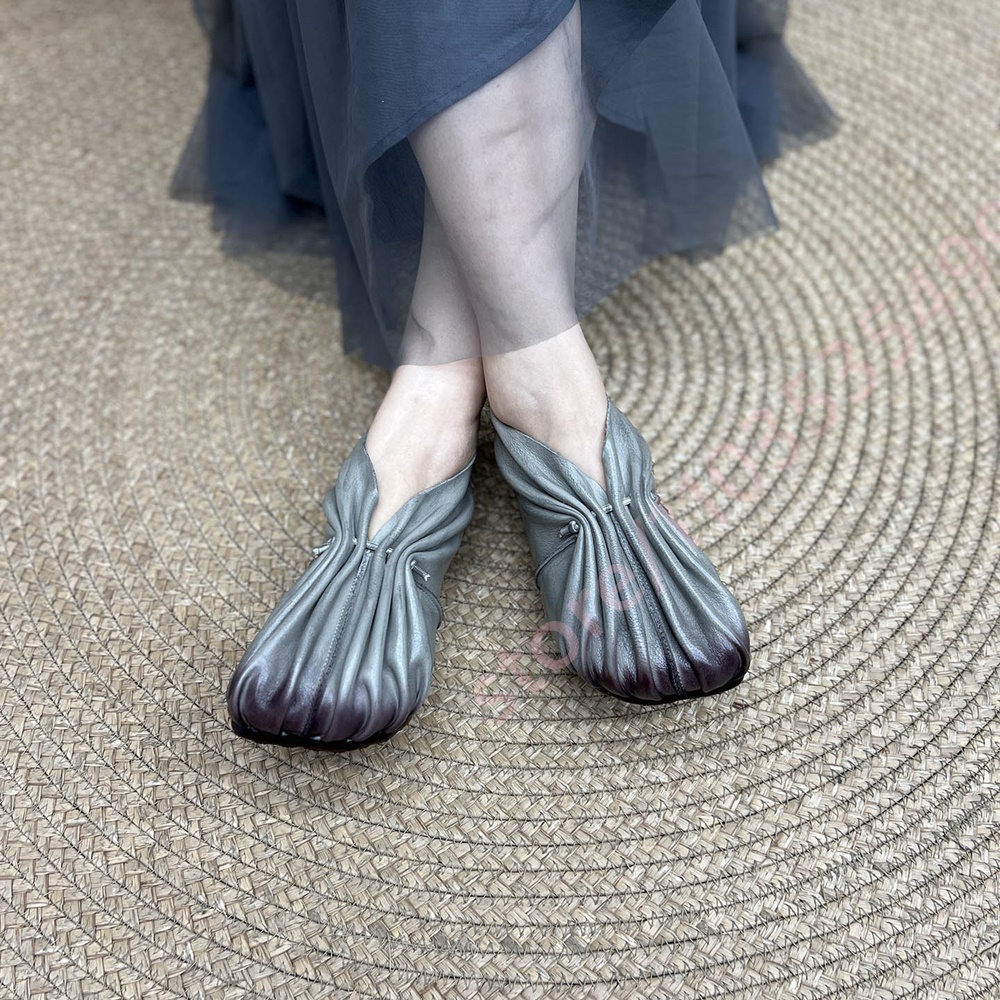 Damskie, retro, plisowane, mię – Mule Slip On recenzja i cena